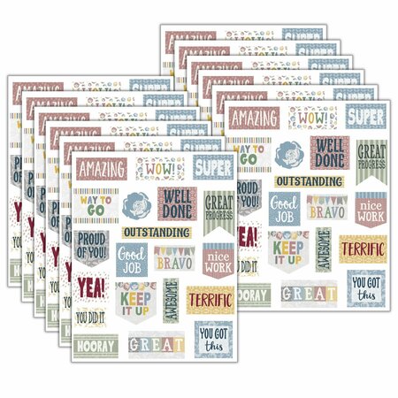 TEACHER CREATED RESOURCES Classroom Cottage Stickers, 20 Designs, 1440PK 7187